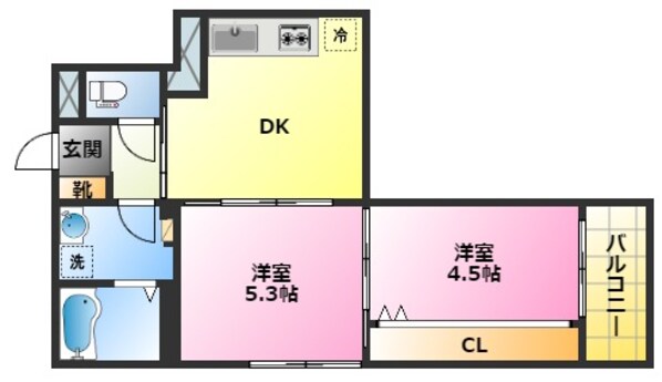 MK今井仲町の物件間取画像